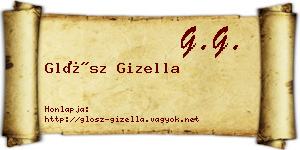 Glósz Gizella névjegykártya