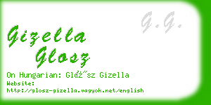 gizella glosz business card